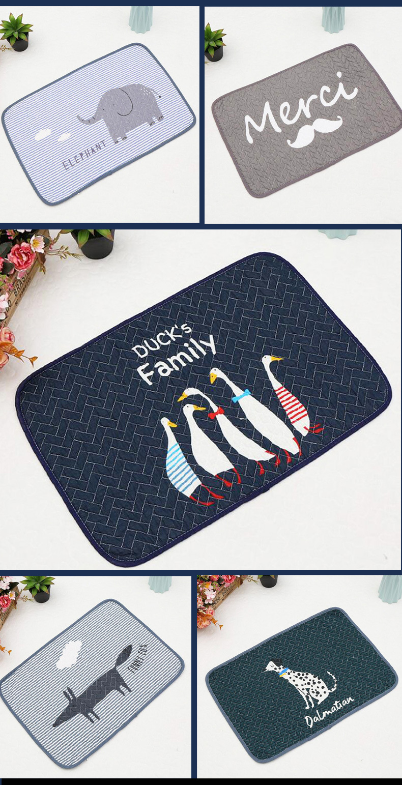 Entrance door MATS, floor MATS, kitchen carpets, bedroom and bathroom waterproof and anti-slip MATS, door and foyer floor MATS, cute pet style pic 9