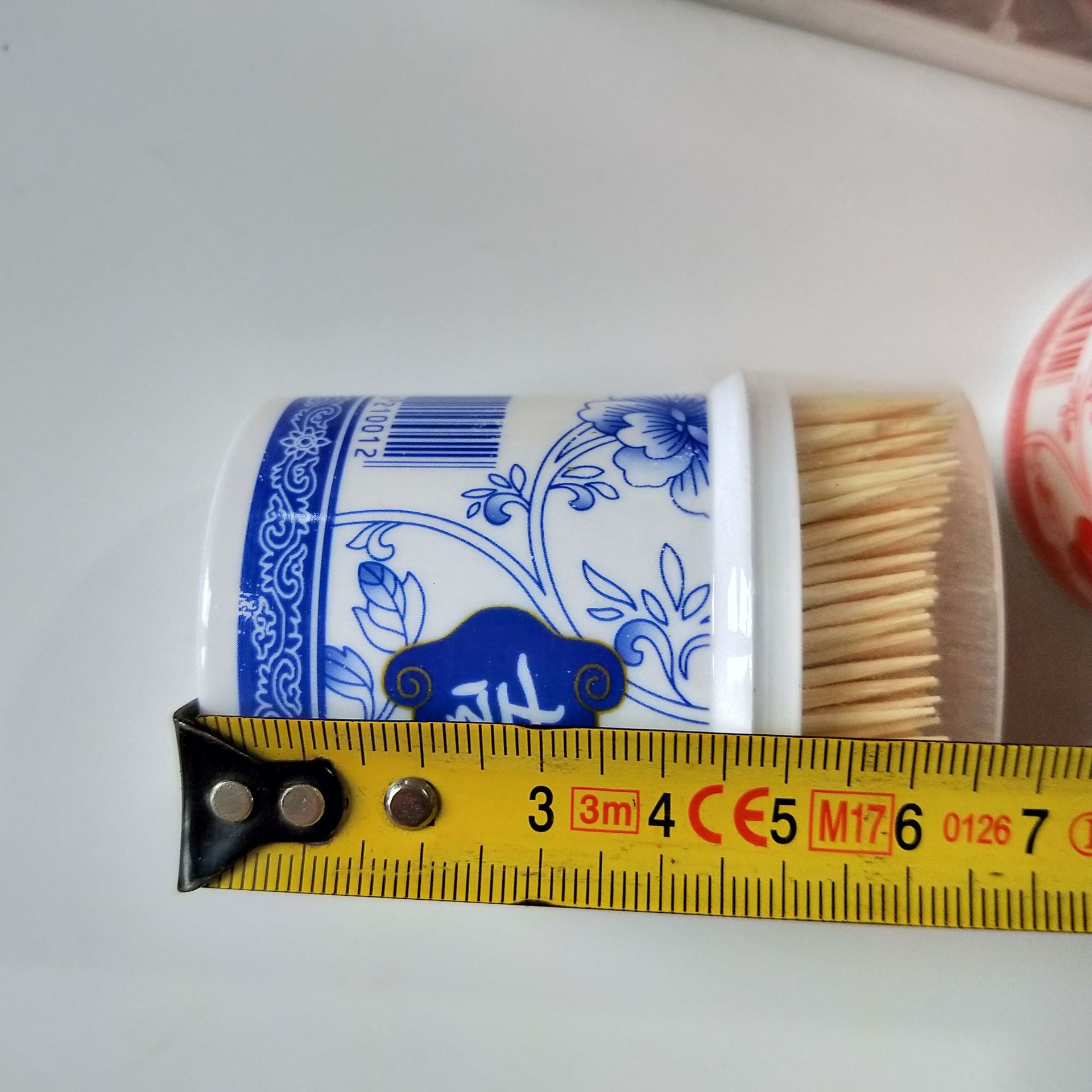 【1-1 Zone 】【 Blue and White Porcelain Toothpicks 】10/ card 400/ box 2 yuan store blue and white porcelain toothpicks, canned toothpicks, bottled toothpicks, double-sided toothpicks 1 yuan supply pic 1