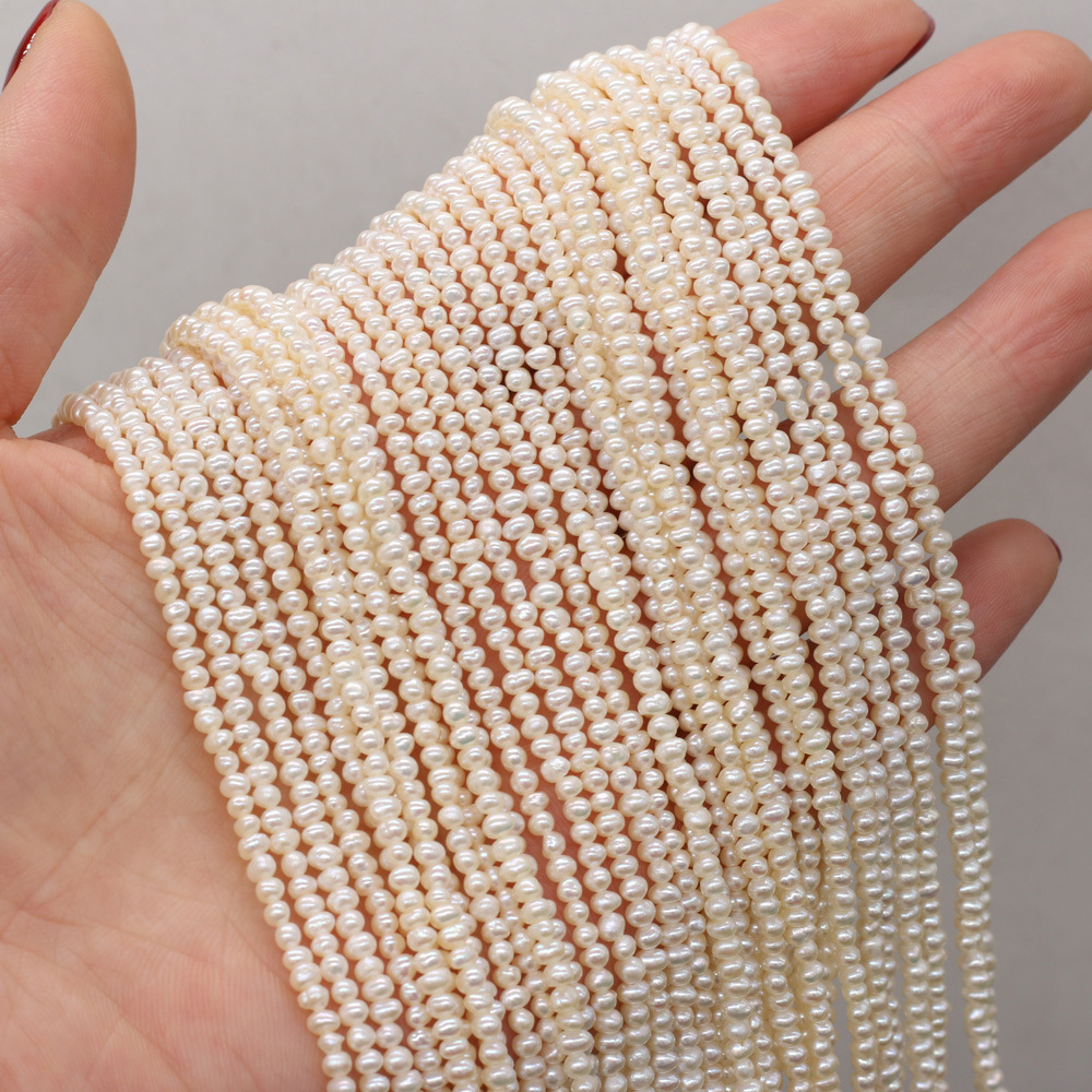 Exquisite natural freshwater pearl potato beads DIY jewelry accessories, handcrafted jewelry necklaces, semi-finished product production and wholesale pic 14