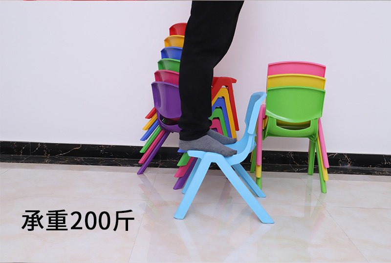 幼儿园椅子 加厚儿童塑料靠背椅 学生椅成人椅培训班凳子厂家批发详情7