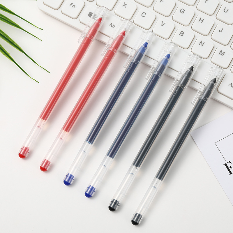 Direct-sale large-capacity, high-performance gel pen, 0.5mm carbon water pen, special pen for student exams, signature pen pic 2