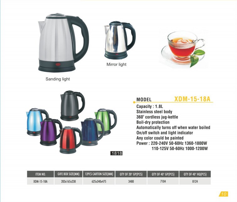 Wholesale electric kettles from cross-border e-commerce manufacturers for foreign trade export, featuring anti-dry burning, automatic power-off and durability pic 26