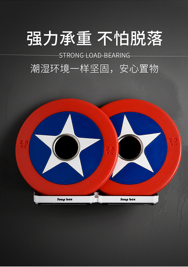 Bathroom wall-mounted suction cup without drilling, double-layer wall, laundry soap box, soap rack, draining, ins style pic 6