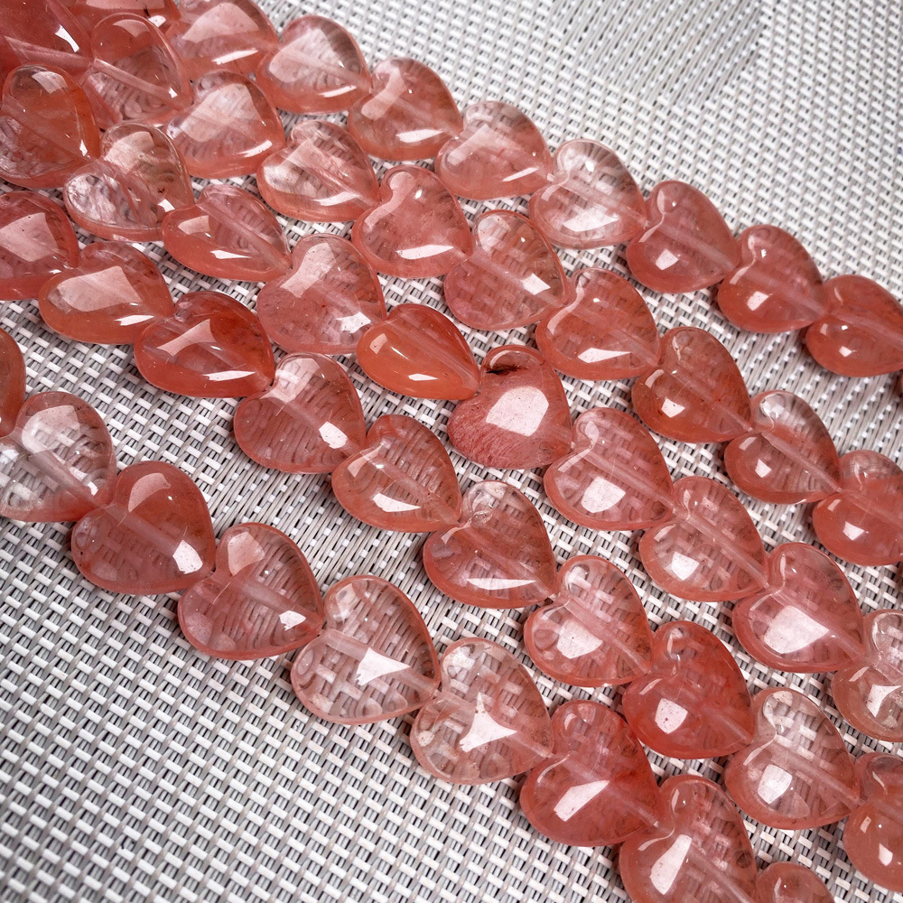 Natural stone, crystal, agate, heart-shaped semi-precious stone, loose beads, various material jewelry beads, necklaces, bracelets and accessories pic 7