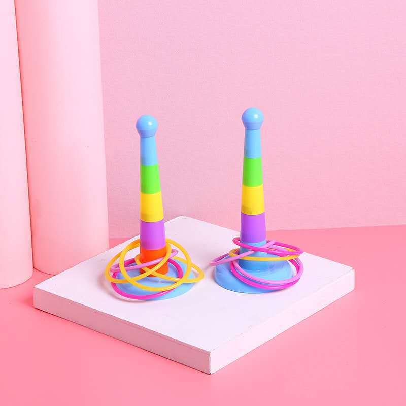 Colorful ring toys, small rings, ring towers, bead stringing, matching puzzle, DIY puzzle toys for primary school students pic 7