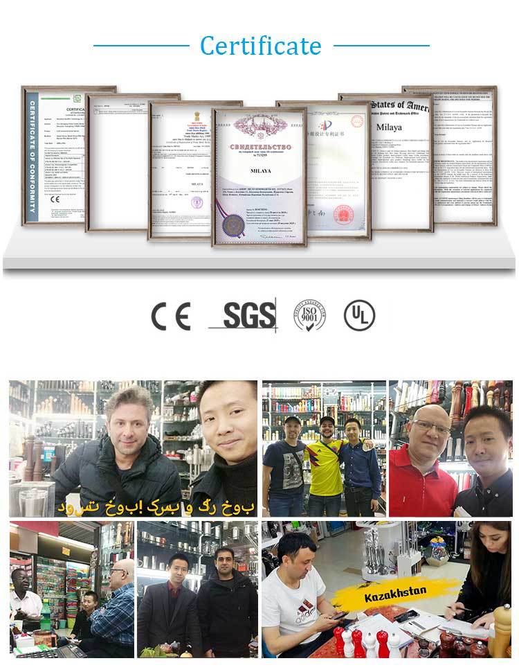 In-stock stainless steel pepper mill, cross-border new grinding set, salt shaker, pepper shaker, high-end kitchen small tools pic 9