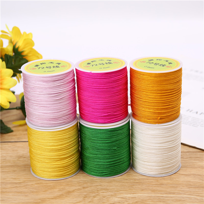 100-meter axis DIY handcrafted beaded thread, No. 72 jade thread, red rope, hand-woven thread, Chinese knot thread, multi-color direct supply from the manufacturer pic 4