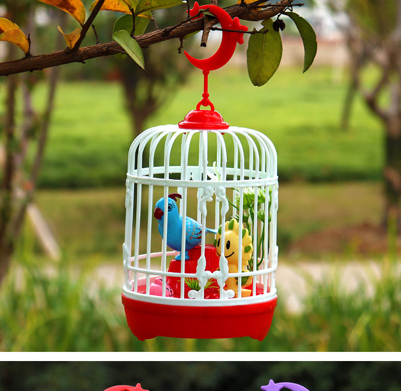 Voice-controlled luminous birdcage, birdcage, pigeon cage, wooden birdhouse, huge parrot warm nest, pet birdhouse, home decoration pic 9