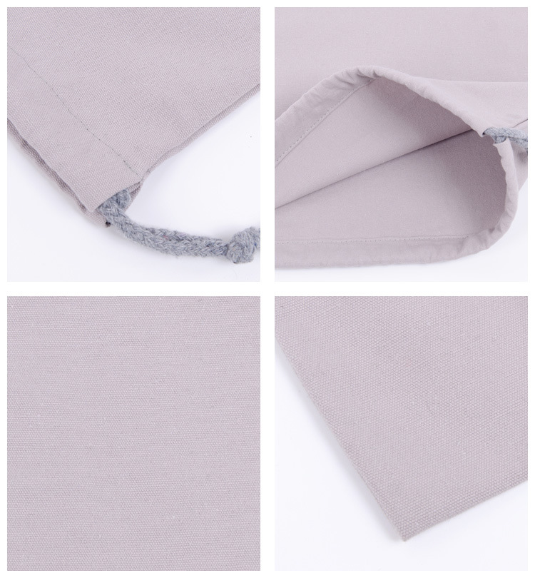 Wholesale and in-stock white drawstring cotton drawstring bags, blank eco-friendly gift packaging, storage canvas drawstring bags pic 47