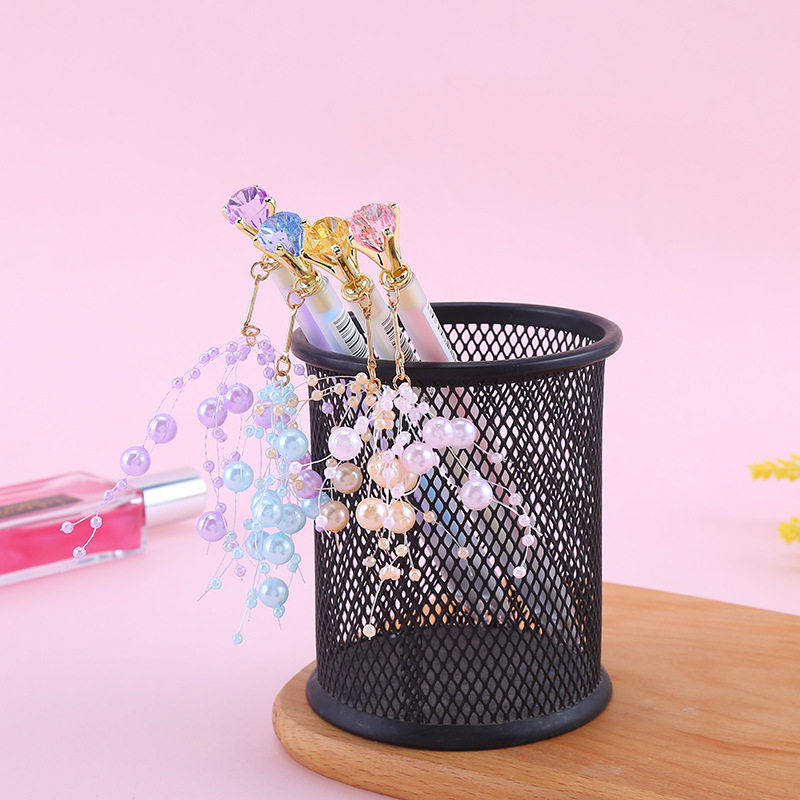 Oufeiya 5380 Diamond and Pearl Pendant, Activity Pencil, Cute and girlish heart Pendant, Mechanical pencil, Office stationery pic 10