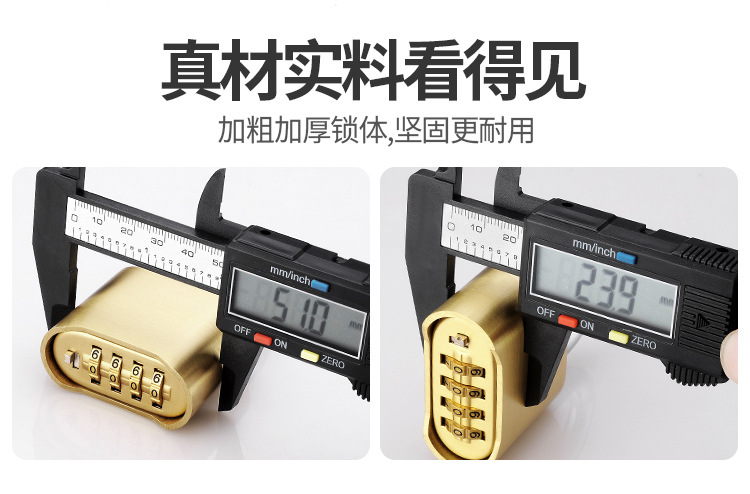 Password lock head, waterproof, rust-proof and anti-theft, window lock, room lock, warehouse lock, main door, cabinet door, cabinet lock, password lock, padlock pic 4