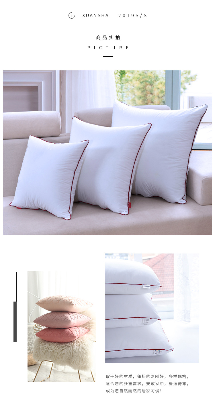 Pillow core 50*50, frosted fabric, pillow core, cushion core, waist pillow core, backrest core pic 15
