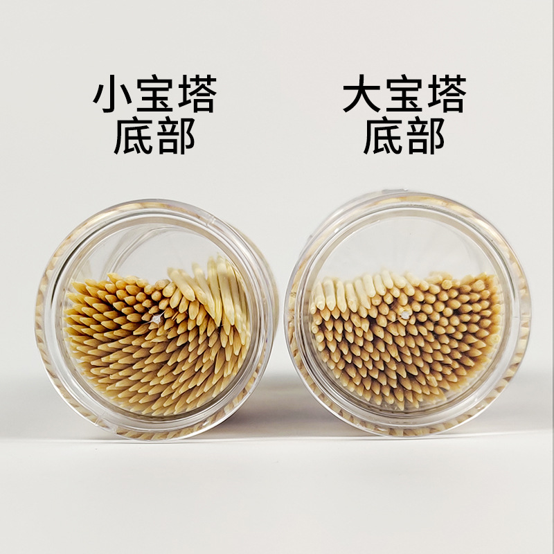 Wholesale of high-end street toothpicks from Baota cylinders, portable bamboo two-end disposable household toothpicks manufacturer pic 8