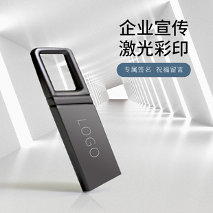 u盘64g批发 32g刻字logo展会礼品投标金属车载U盘16g高速优盘128g详情5