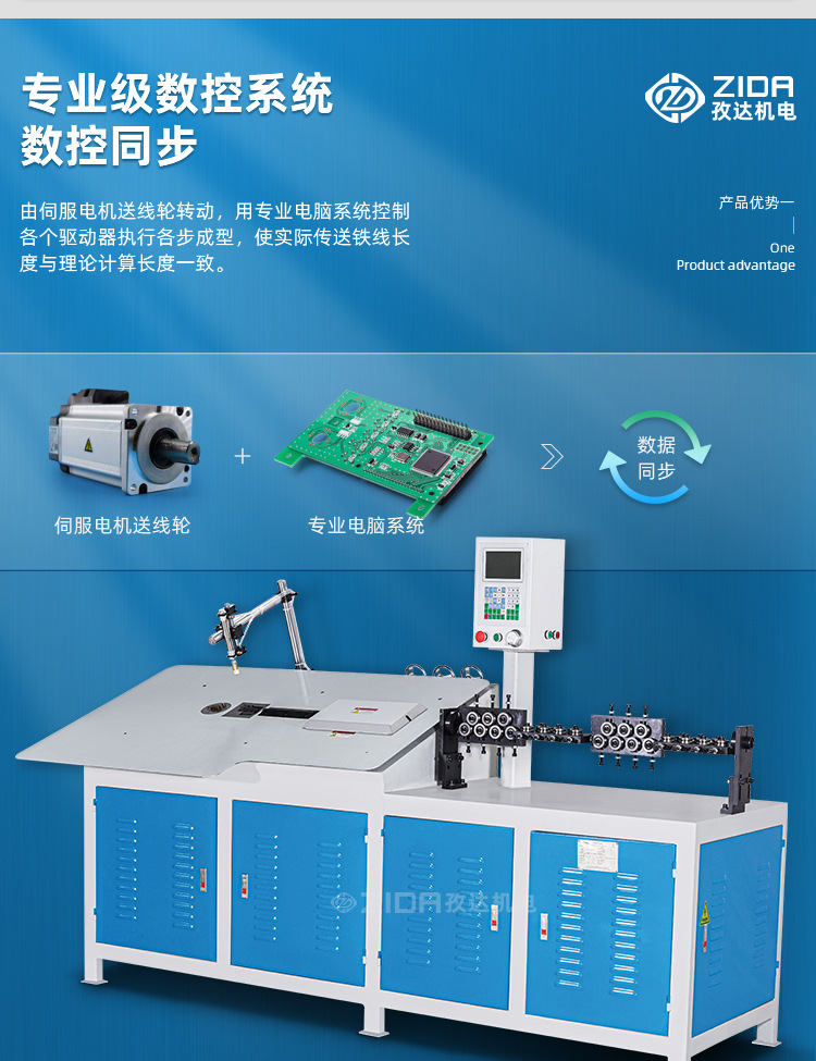 全自动2D线材成型铁丝平板机镀锌丝弯框折弯机扁铁扁线弯线机厂家详情4