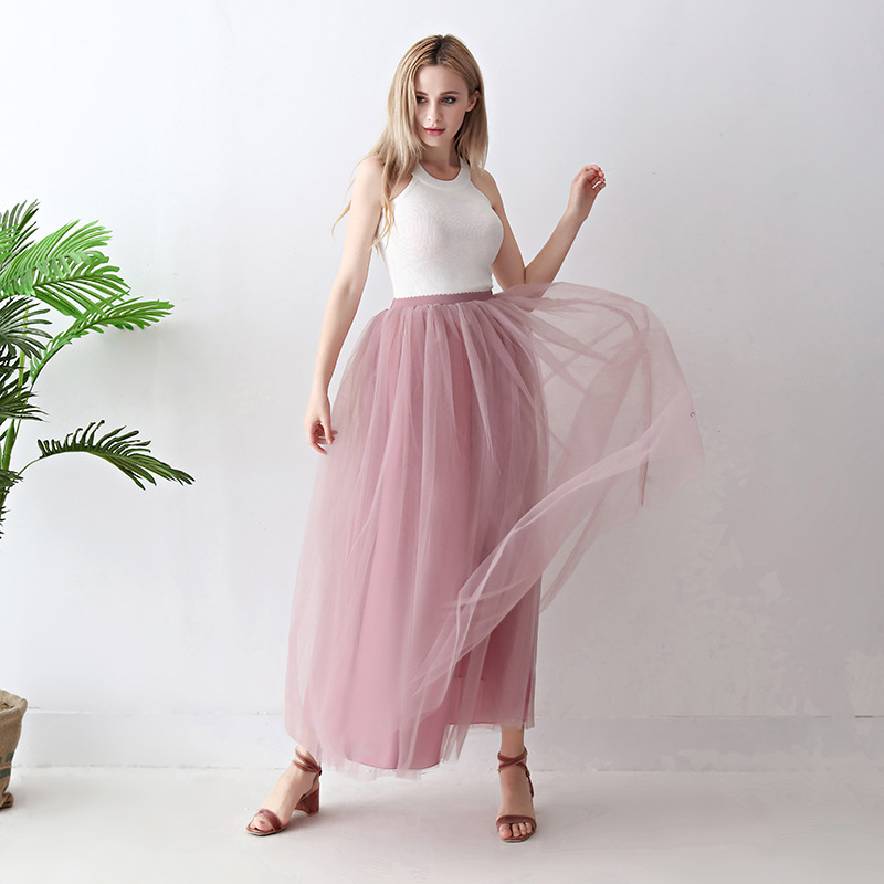 European and American mid-length tulle skirt, tutu skirt for adults, tulle skirt for balls, tulle skirt for women pic 17
