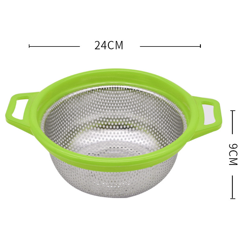 不锈钢密孔淘米篮洗米筛子沥水篮家用果盘洗菜篮子厨房整理漏盆详情26