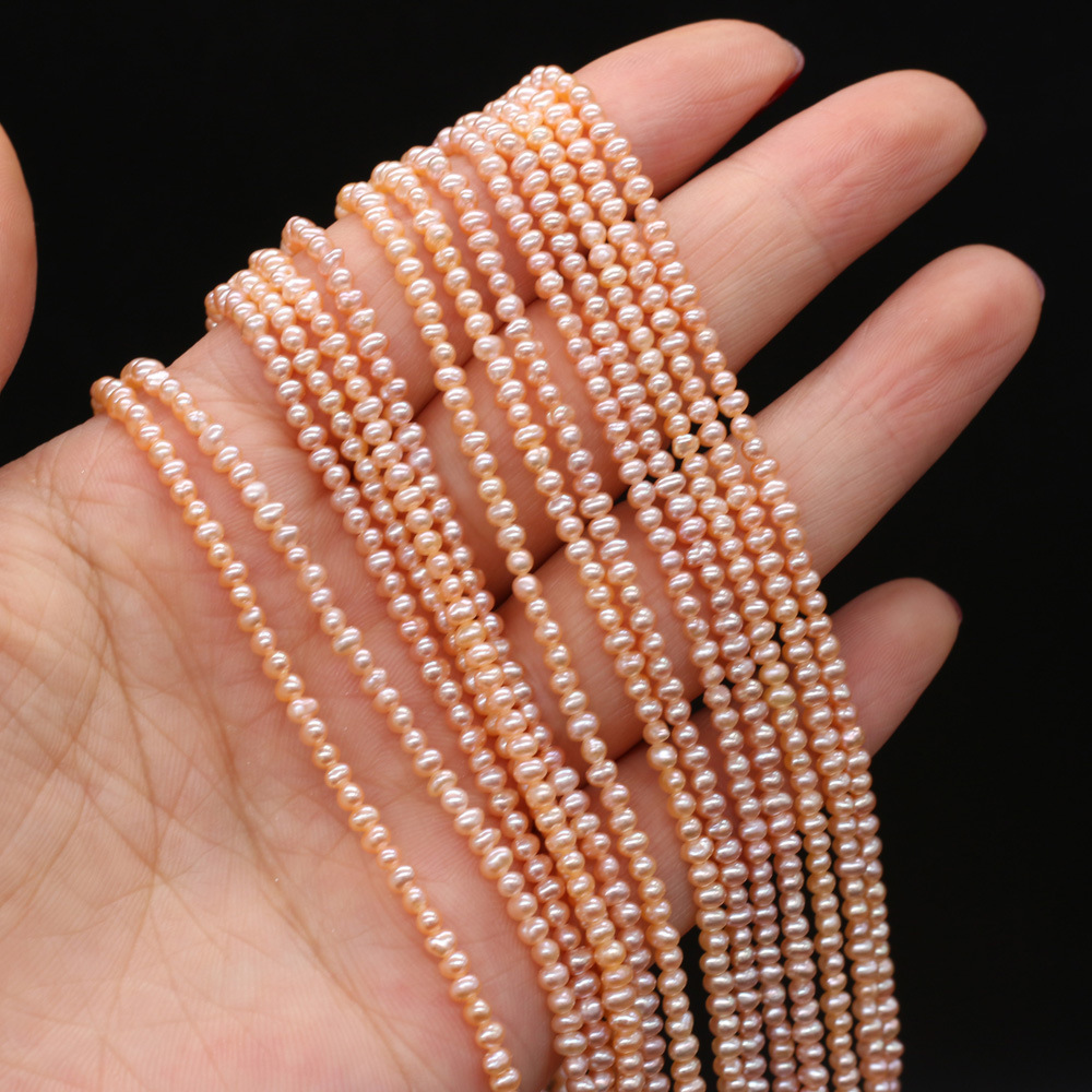 Exquisite natural freshwater pearl potato beads DIY jewelry accessories, handcrafted jewelry necklaces, semi-finished product production and wholesale pic 33