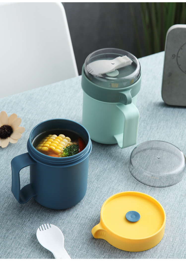 INS influencers tazas de sopa portátiles calentables por microondas latas de sopa para estudiantes creativas tazas con tapas gachas sopa sopa mug pic 43
