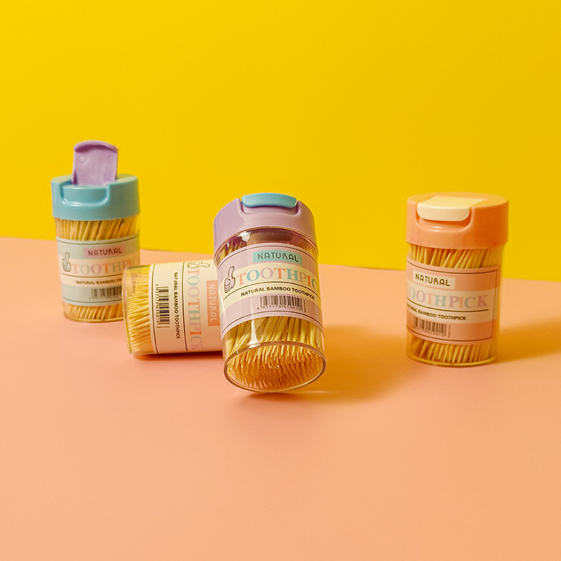 创意牙签筒居家客厅餐桌家用翻盖便携牙签盒牙签罐茶几牙签收纳盒详情20