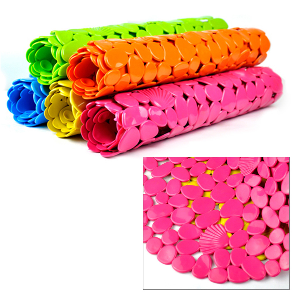 源头厂家贝壳石头防滑浴室垫PVC卫生间防滑垫浴缸防滑脚垫详情9