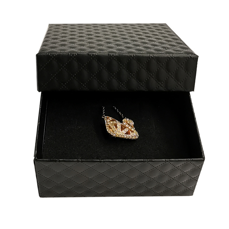 7*7钻石纹饰品盒首饰收纳盒家用小精致耳钉环戒指项链手串饰品包详情10