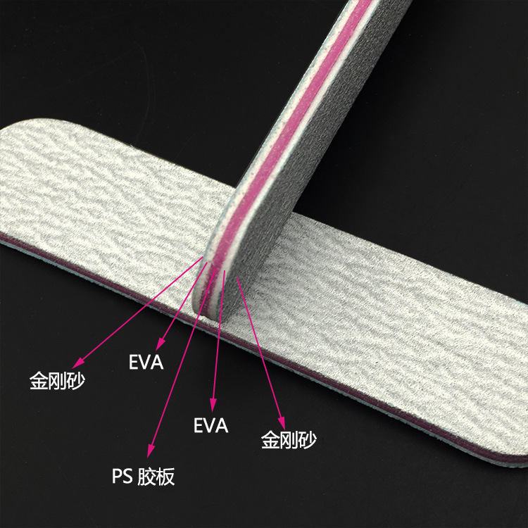 NAIL FILE Zebra-patterned mini file strip, double-sided sanding beauty small rubbing strip, nail sanding and nail art tool sanding strip pic 9