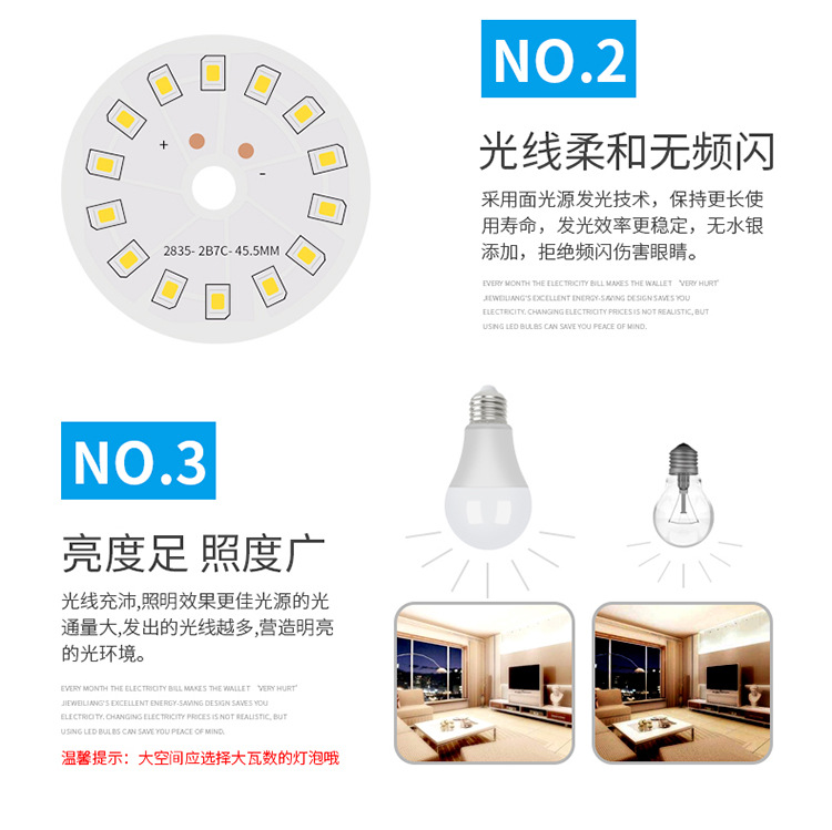 led灯泡E27螺口220V球泡灯110V节能高亮日规100V跨境热卖电商专供详情9