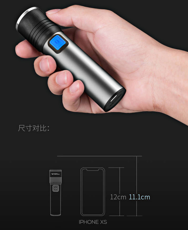 The flashlight can catch scorpions, UV glue, jade appraisal, manicure, banknote inspection and portable strong light detection pic 4