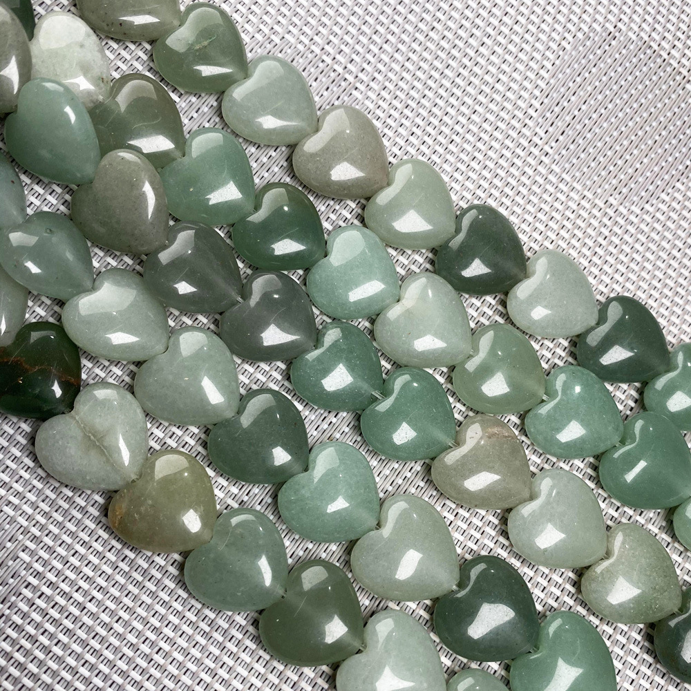 Natural stone, crystal, agate, heart-shaped semi-precious stone, loose beads, various material jewelry beads, necklaces, bracelets and accessories pic 9