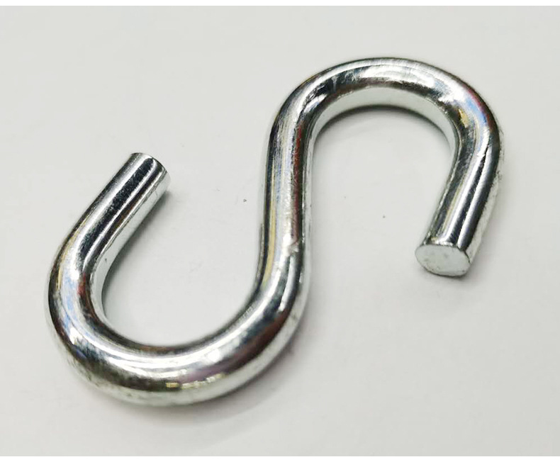 Flat-head S-hook, metal S-hook, is a multi-purpose hanging hook and storage hook with strong load-bearing capacity pic 10
