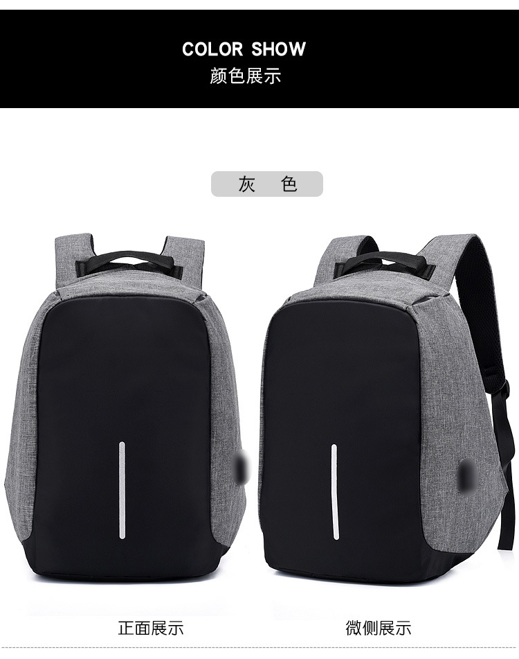 Venta directa de fábrica nueva mochila anti-robo multifuncional mochila recargable usb inteligente para hombres casual business travel bag pic 19