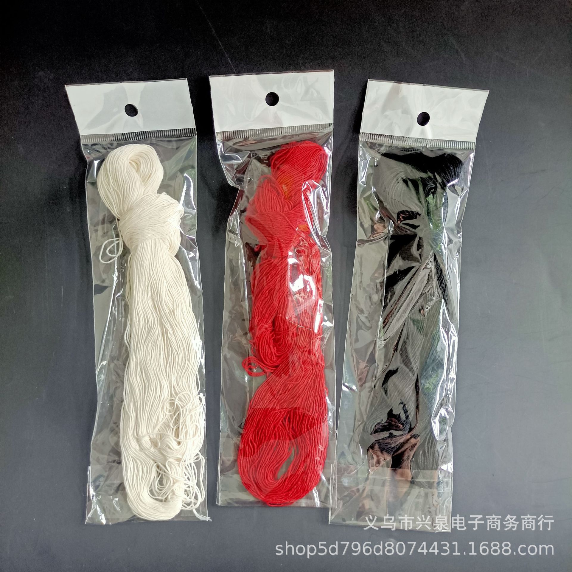 【3-11】 Bagged cotton thread 2000 per piece for embroidery insoles and hook patterns, thick thread, white foreign thread, old-fashioned cotton thread, polyester quilt thread, binding thread, black, white and red available pic 5