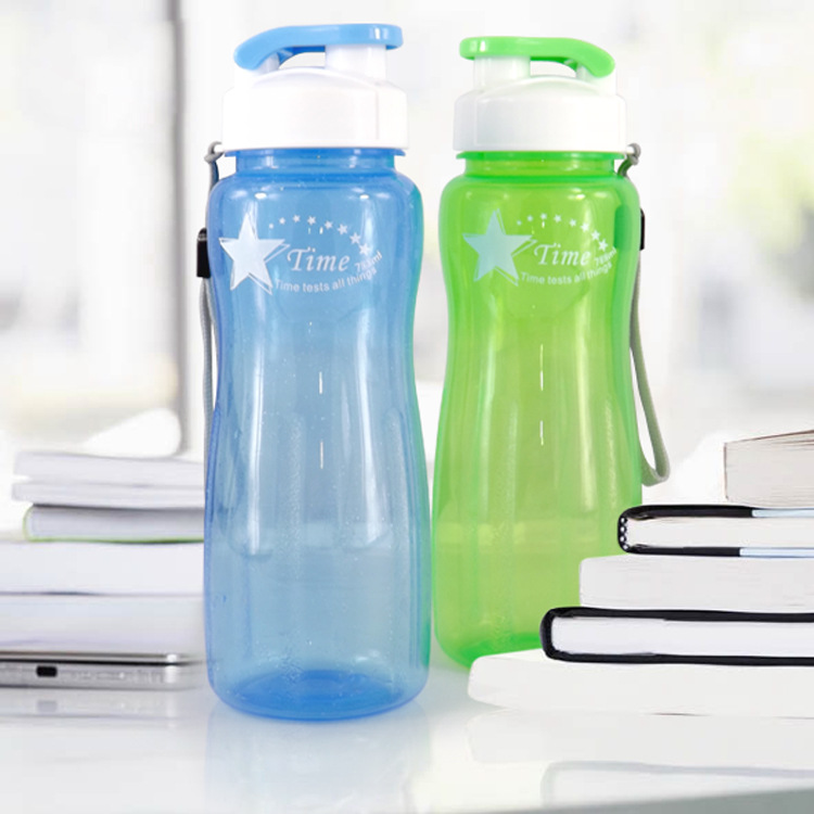 Factory direct sales of sports water bottles, plastic outdoor 700ml portable water bottles, sports water cups, gift wholesale pic 1
