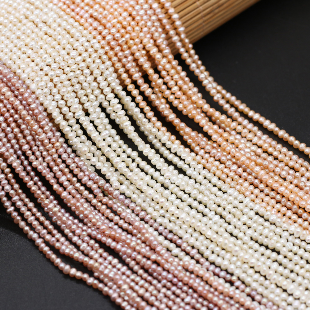 Exquisite natural freshwater pearl potato beads DIY jewelry accessories, handcrafted jewelry necklaces, semi-finished product production and wholesale pic 4