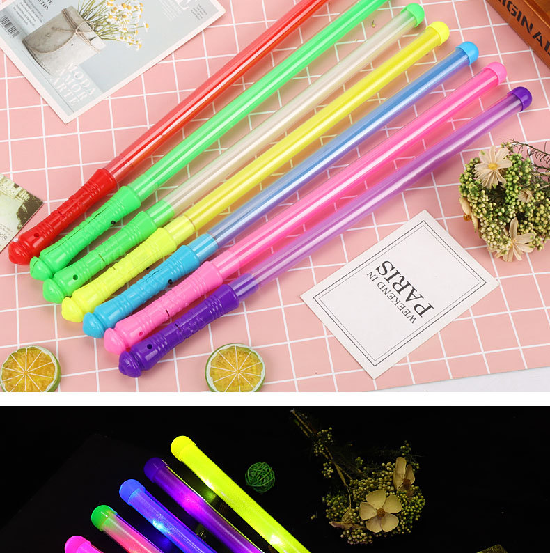 大号荧光棒演唱会发光棒48CM彩虹棒LED七彩四灯中棒闪光棒批发详情9