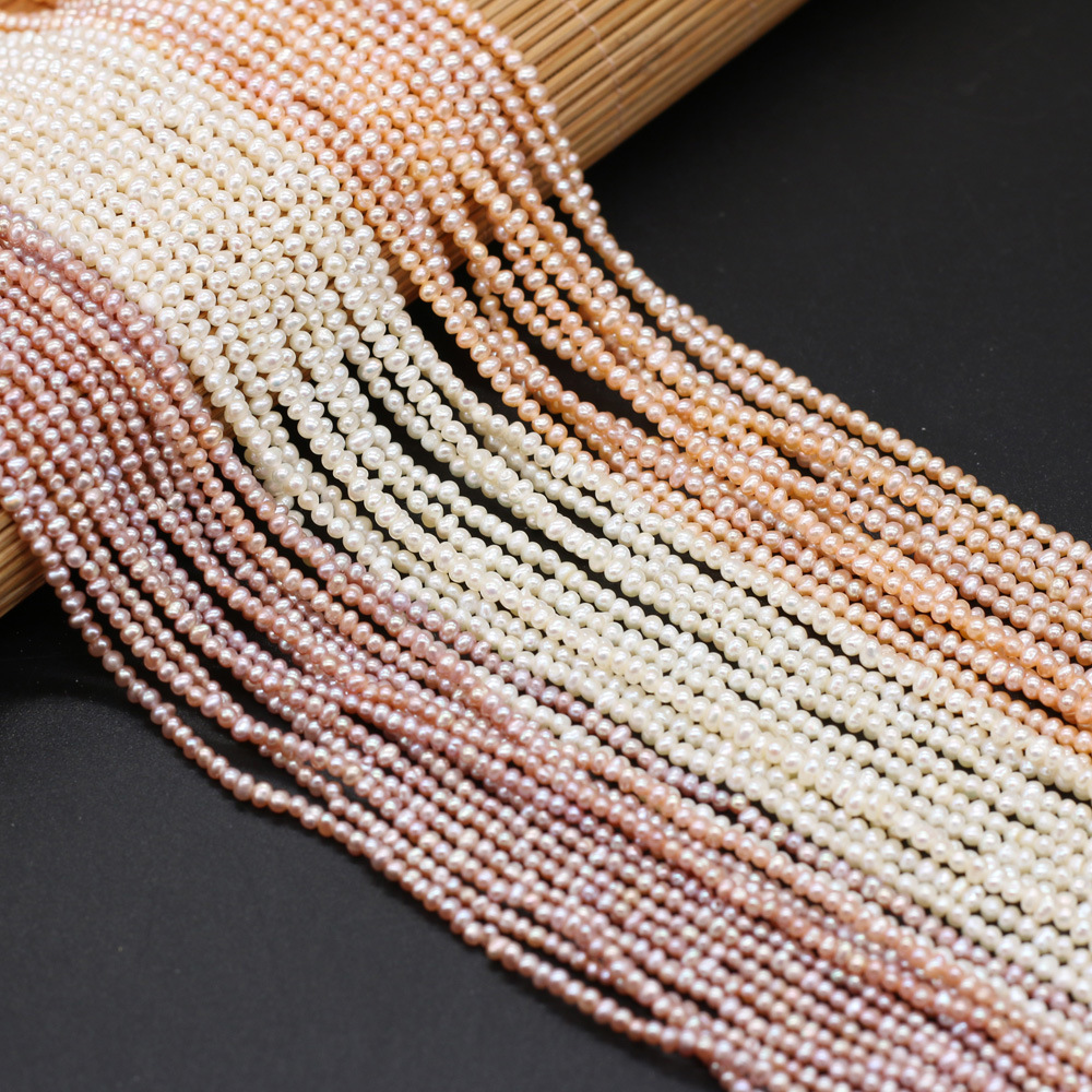 Exquisite natural freshwater pearl potato beads DIY jewelry accessories, handcrafted jewelry necklaces, semi-finished product production and wholesale pic 2