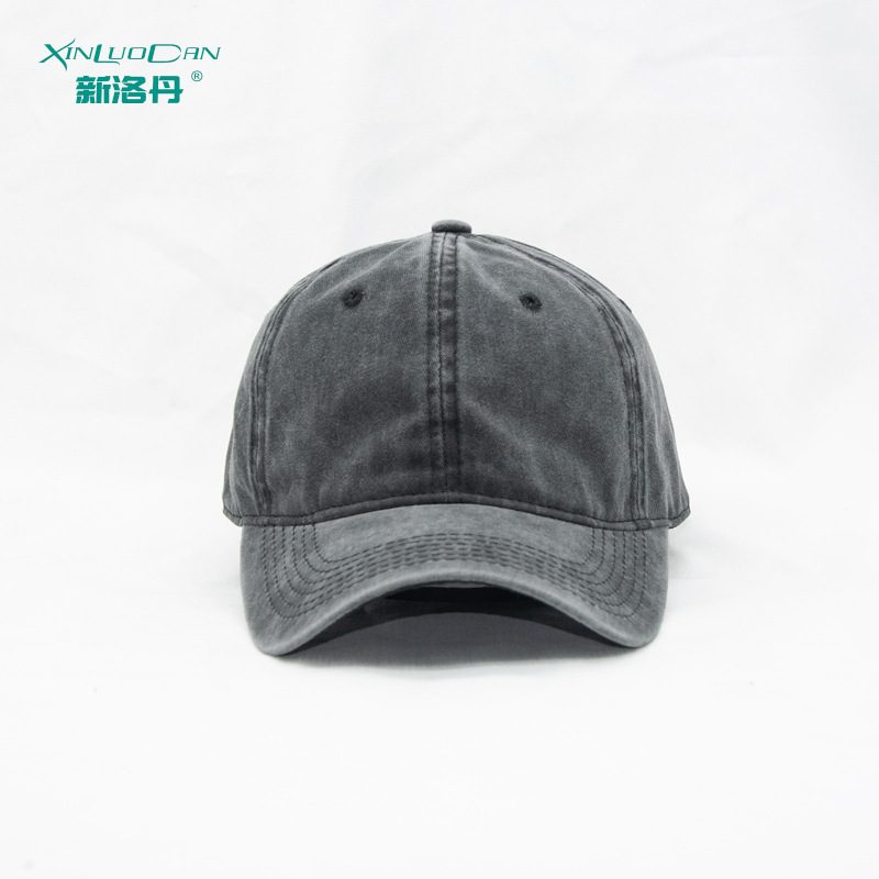 外贸跨境款水洗软顶夏帽子户外鸭舌做旧牛仔棒球男女太阳帽批发详情7