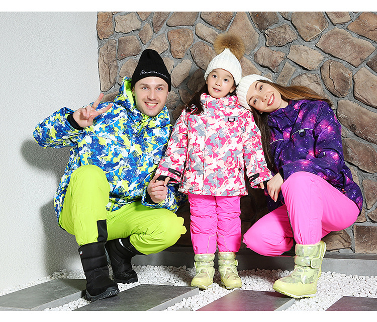 分销跨境魔术贴亲子儿童雪地靴防水防滑冬季中筒加绒加厚儿童冬鞋详情20