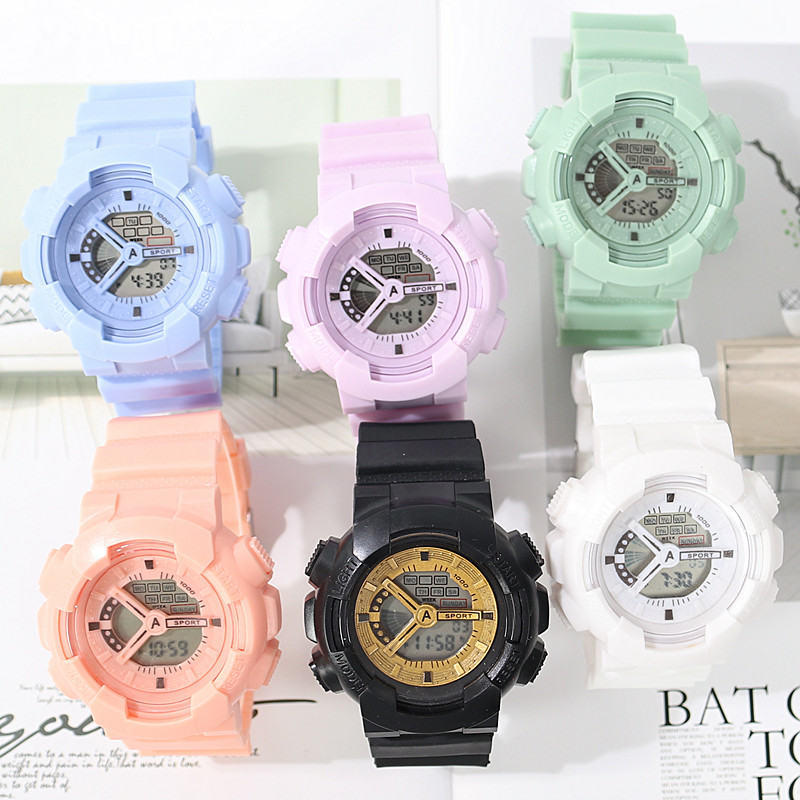 Quartz watch for girls, Korean version, simple and trendy Suprsok, not waterproof, casual and trendy, sporty large dial for men pic 1