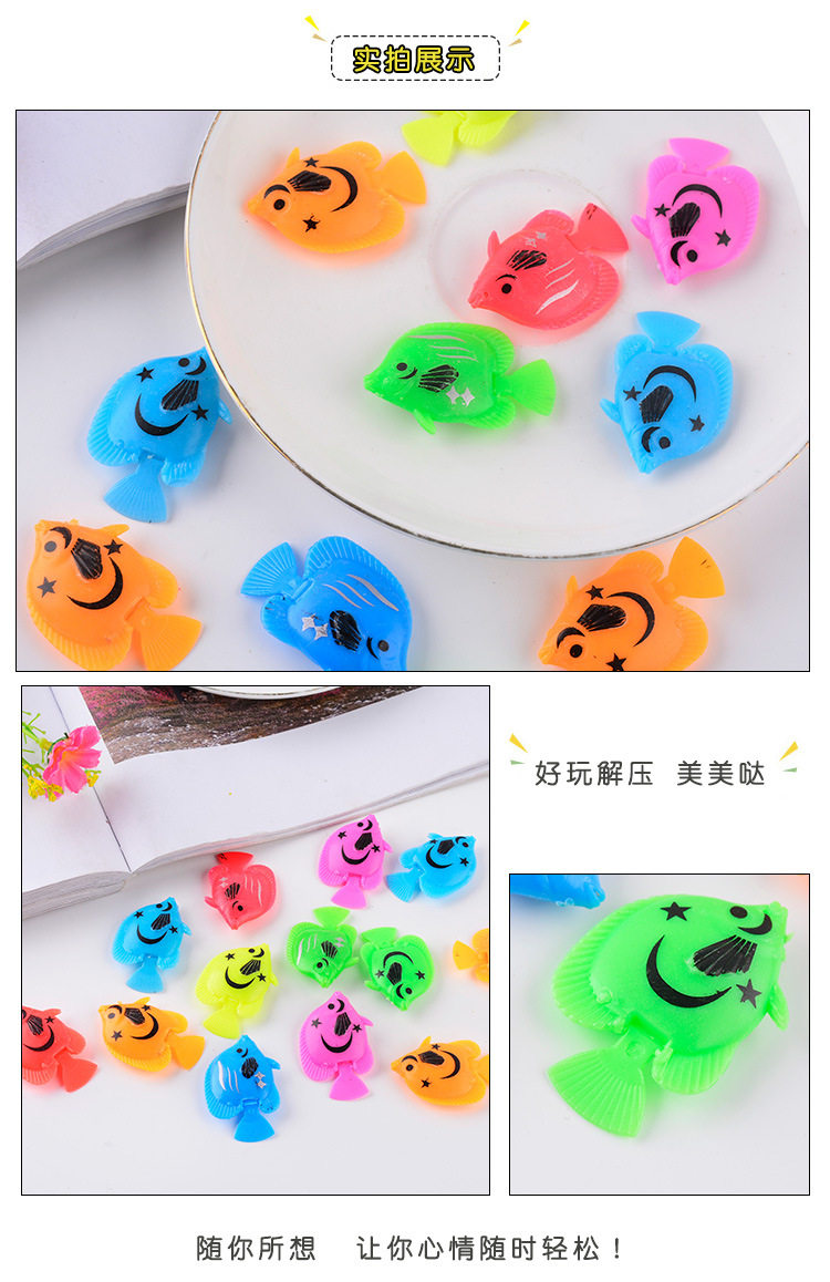 Simulated fish, water ball, fish tank decoration, floating on the water surface, gashapon accessories, colorful plastic, 3.5CM, playing fish, floating fish pic 4
