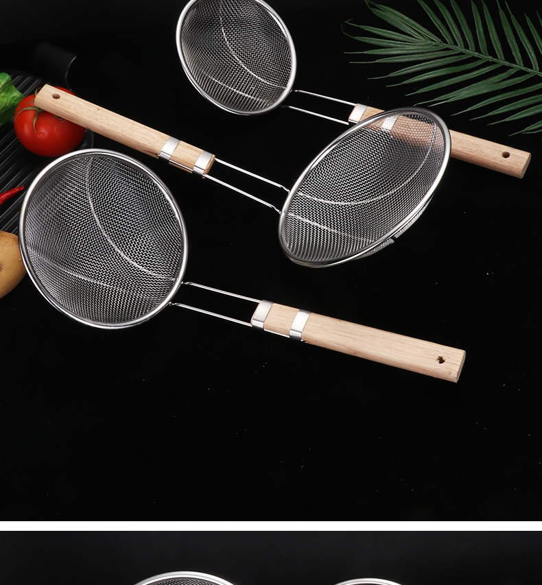 漏勺过滤网大号捞篱捞面漏线漏网不锈钢厨房酒店用品家用一体详情16