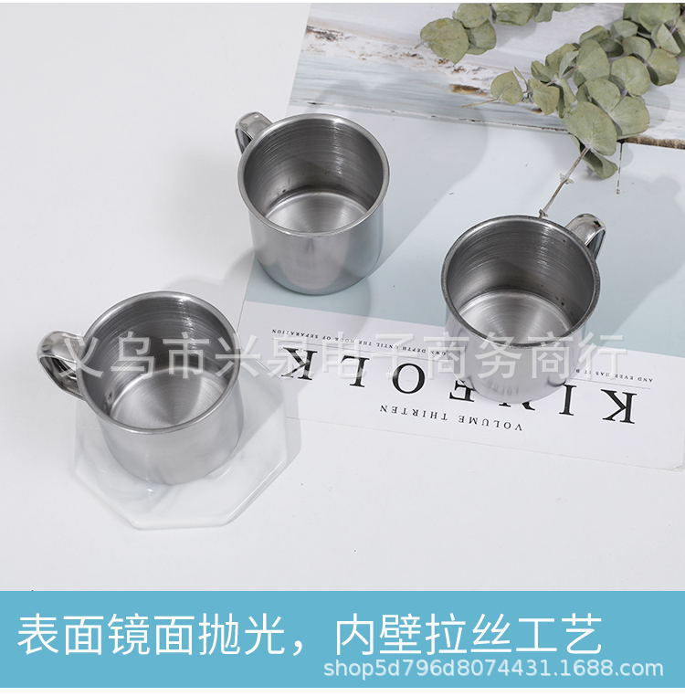 【 Zone 3-5 】 Unpolished steel cups 1000 per box, metal-mouthed cups, small cups, steel cups 7 cm, water cups, tea cups, wine cups, steel-mouthed cups 1 yuan per piece, supply pic 6