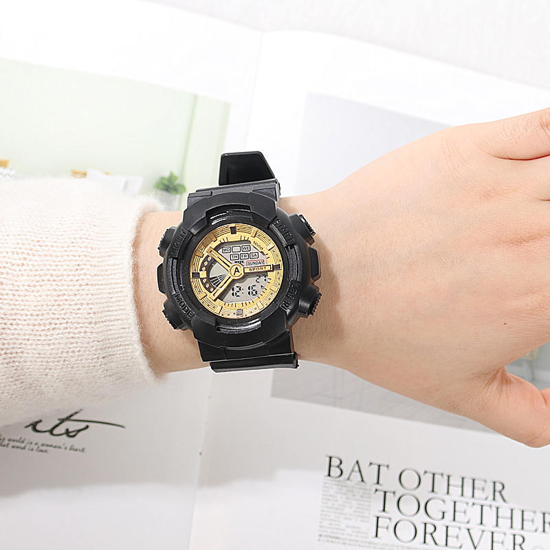 Quartz watch for girls, Korean version, simple and trendy Suprsok, not waterproof, casual and trendy, sporty large dial for men pic 8