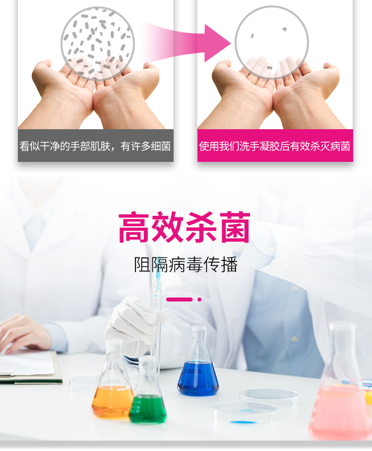 医用级同款抑菌免洗洗手液500ml现货批发伊尚洁 免洗外科手消毒液详情9