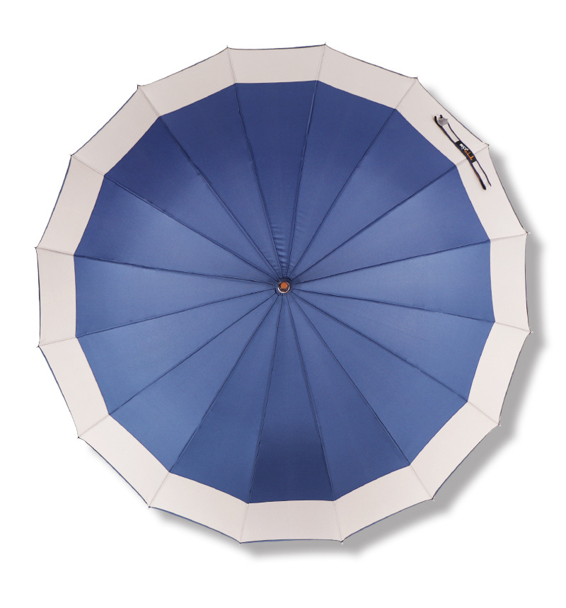 RST Umbrella 16-bone umbrella with enlarged windproof frame and color-blocking edge business advertising umbrella wholesale pic 11