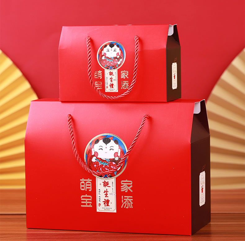 儿童礼品袋宝宝满月礼盒空盒周岁喜蛋礼盒包装盒鸡蛋喜面回礼袋详情10