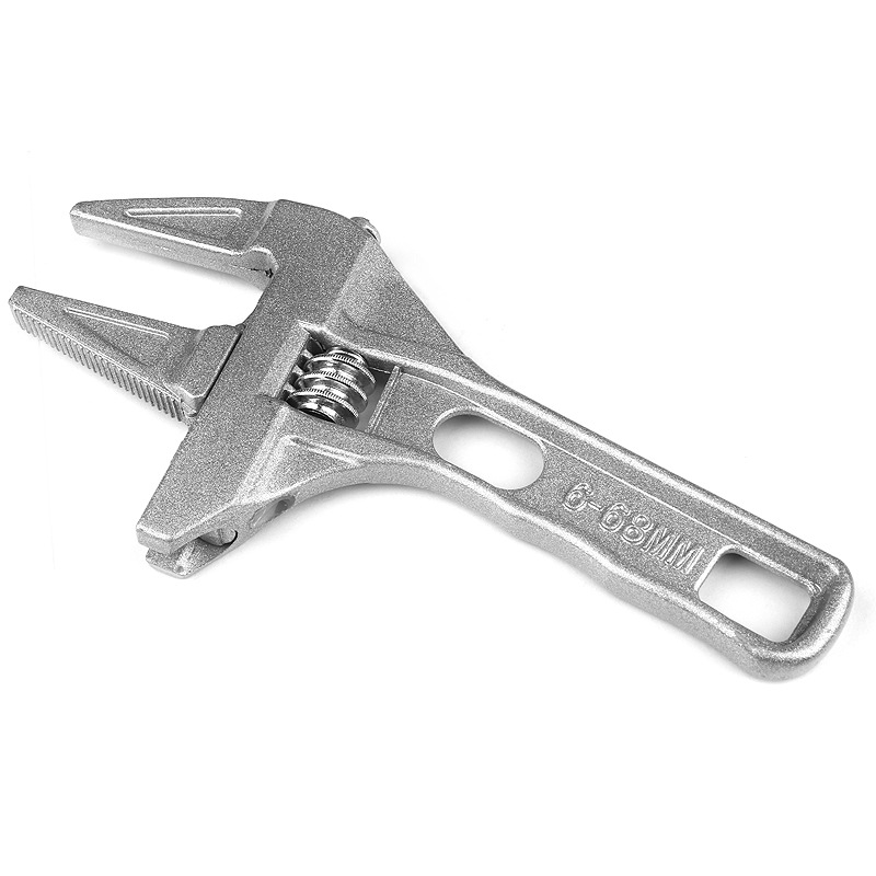 Bathroom wrench tool, multi-functional short-handle large-opening maintenance board, drain pipe, air conditioner adjustable wrench pic 7