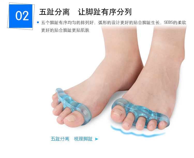 Hallux valgus corrector, toe corrector separator, toe separator for men, women and children pic 4