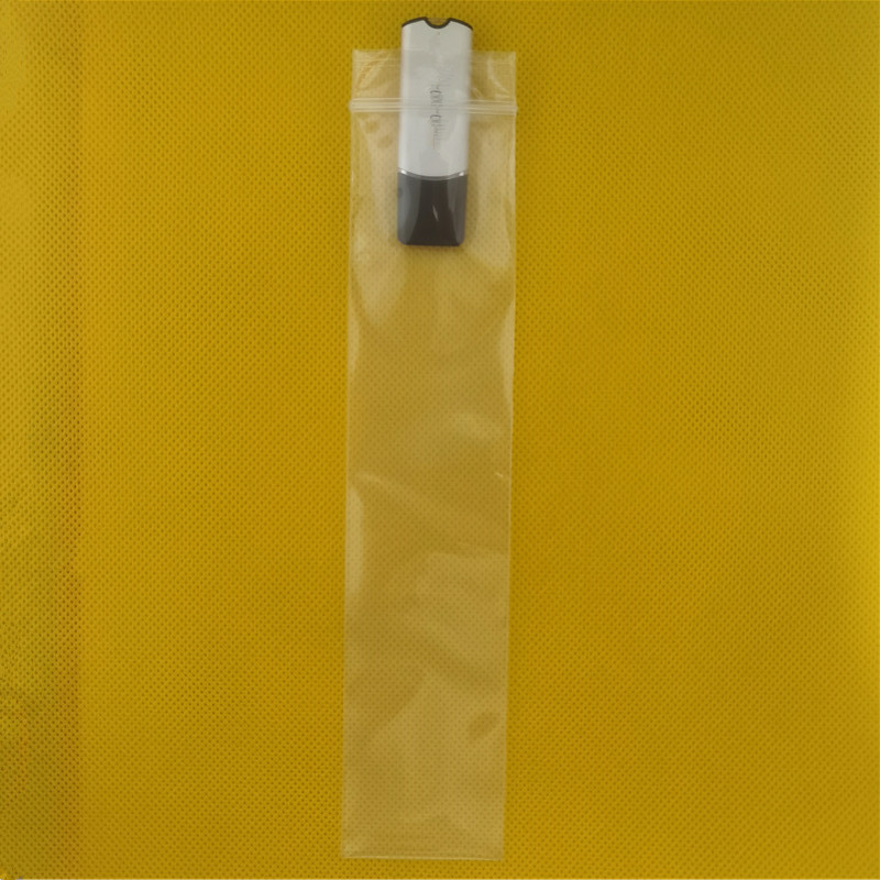1045 slender self-sealing bag, transparent long sealing bag, square sealing bag, zipper bone molded tube, pe long plastic bag pic 9